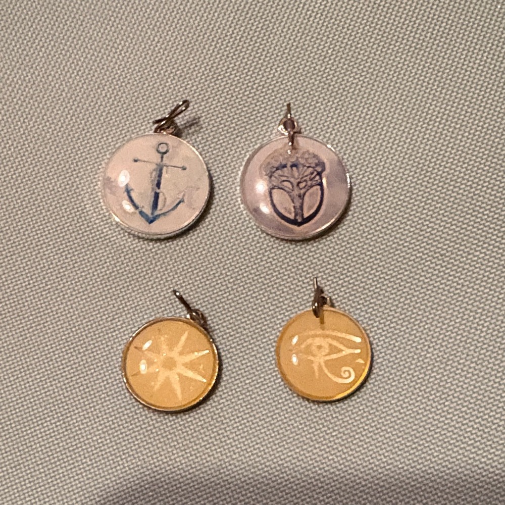 Alex and Ani Gold and Silver Pendant Set of 4
